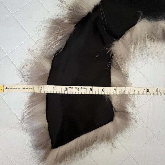 Fox Fur Collar - Silver Grey and Cream Colour - Vintage - Authentic - Picture 12 of 14